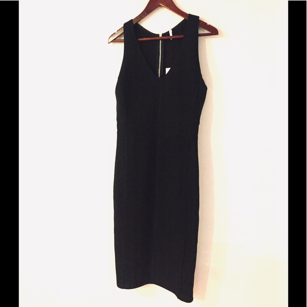 Faith Connexion V-neck Jersey Black Dress - Picture 4 of 9
